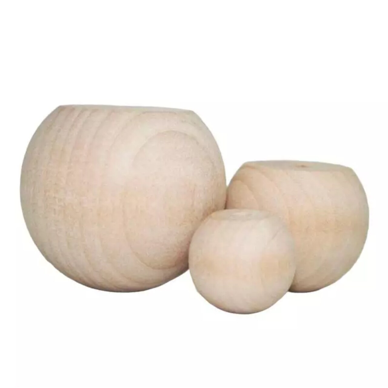 Kitcheniva 25 Pcs Wood Ball Knobs Doll Heads Furniture Knobs Crafting